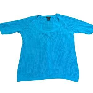 Lane Bryant - Women's - 100% Cotton Short Sleeve Crochet Sweater - Size 18/20